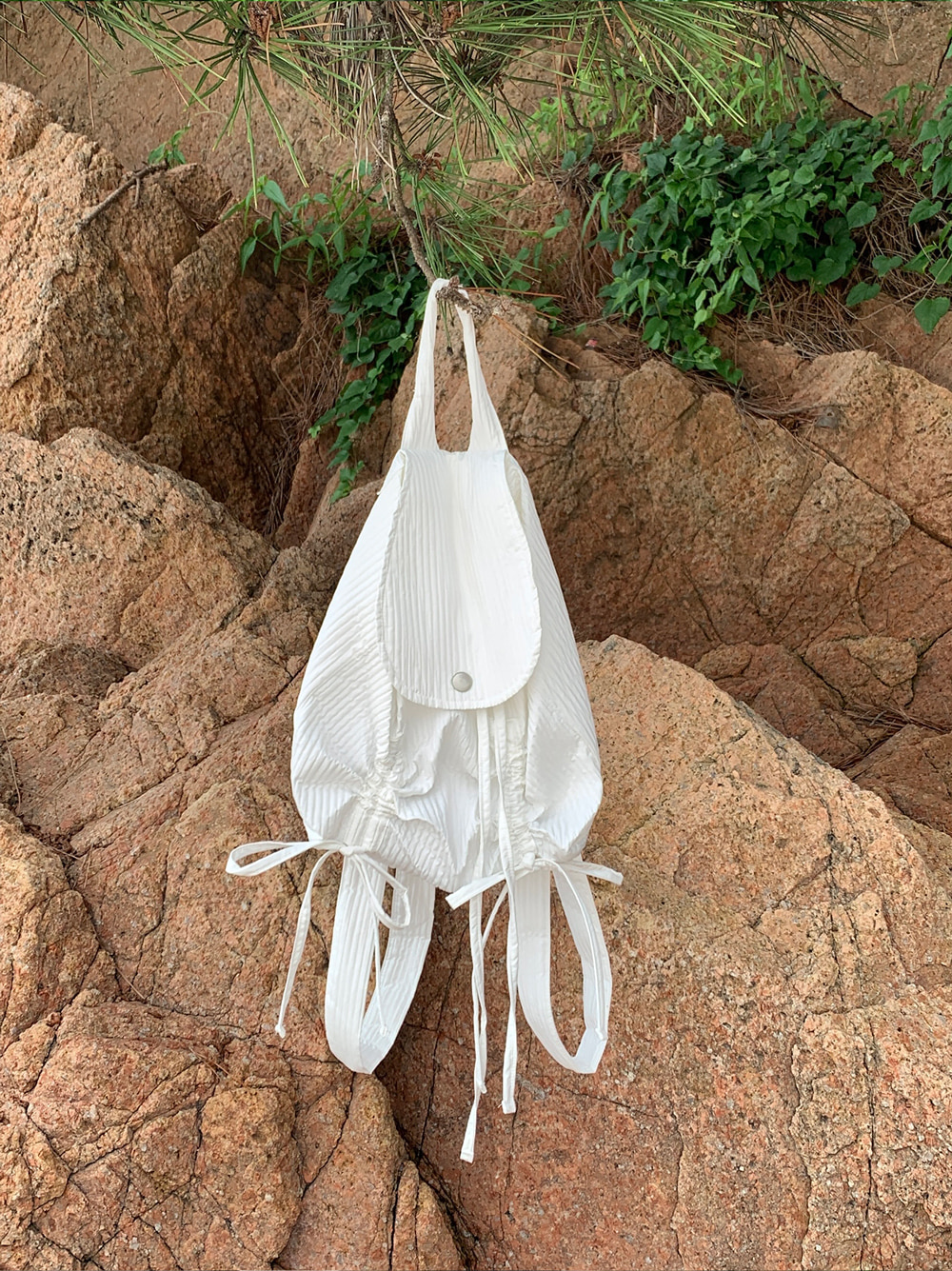 mini ribbon string bag (3color)